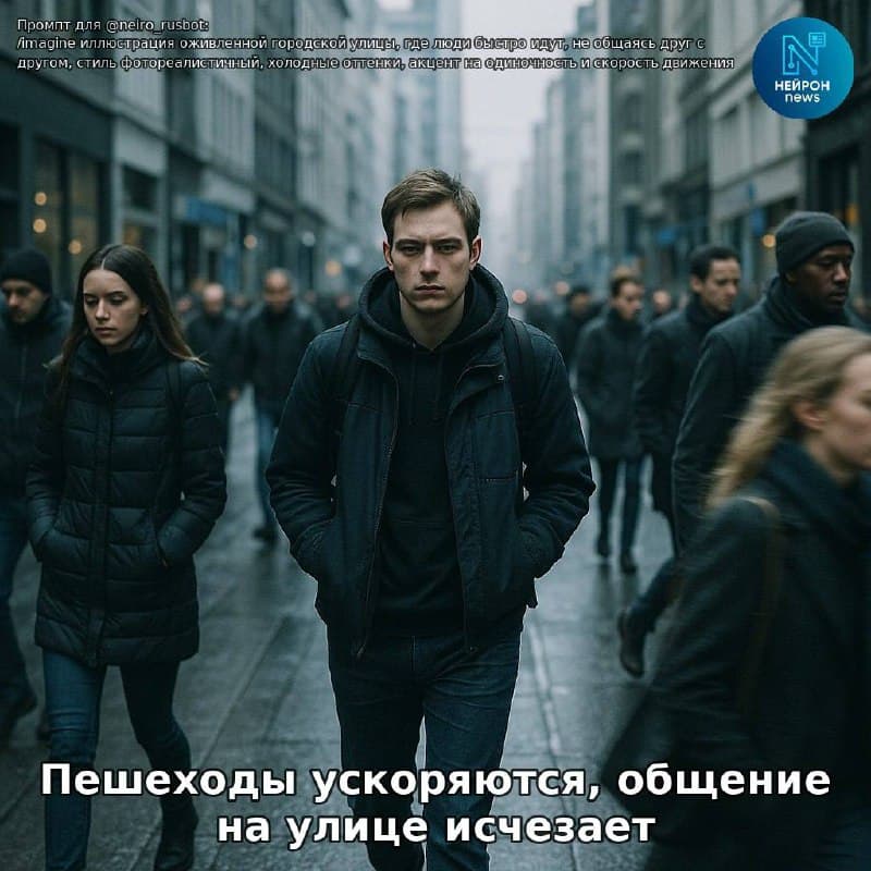 Пешеходы ускоряются, а общение на улицах сокращается