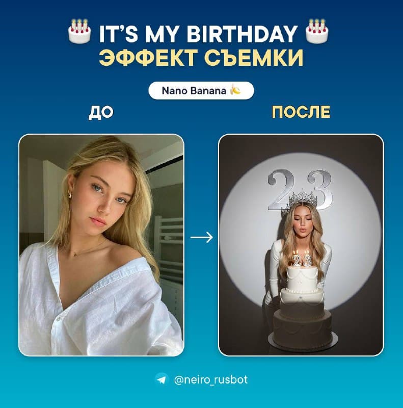 Твоя идеальная birthday-съемка за пару кликов!
